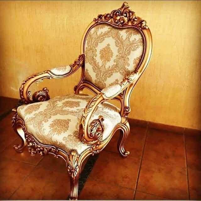 مبل کلاسیک مدل لیون، ست ناهارخوری لیون، مبل چوب راش