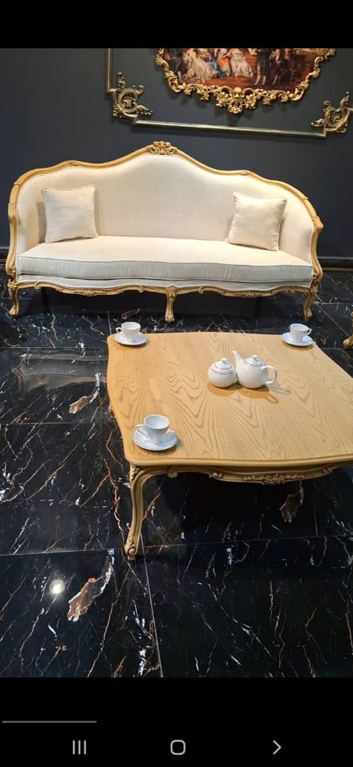 مبل کلاسیک مدل نوبل | طراحی مدرن با چوب راش