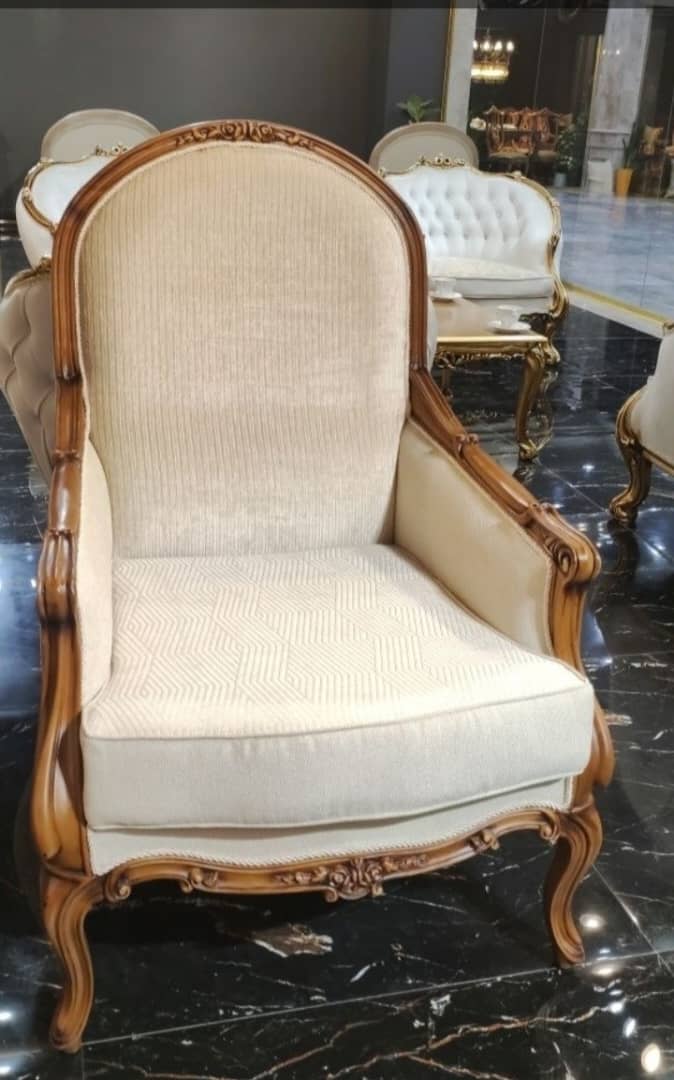 مبل کلاسیک مدل نوبل | طراحی مدرن با چوب راش