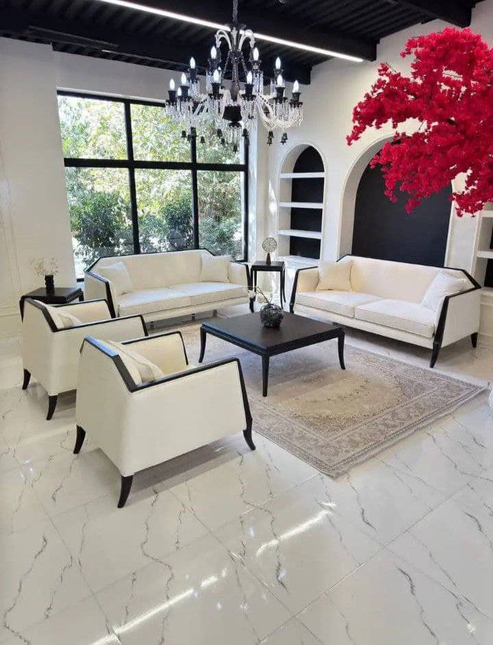 مبل کلاسیک مدرن مدل ایکس | شاهکار چوب راش و طراحی لوکس