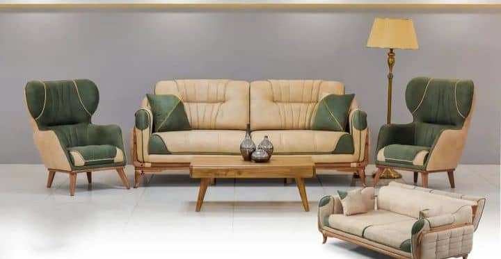 مبل راحتی کامفورت ملایر (همدان) | چوب راش و یولکا، فوم سرد ۳۵ کیلویی