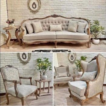 مبل کلاسیک مدل نوبل | چوب راش با کیفیت عالی و طراحی خاص