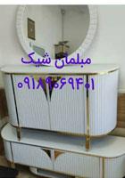 کنسول و میز تلویزیون سفید مبلمان شیک تولیدی مبل ملایر